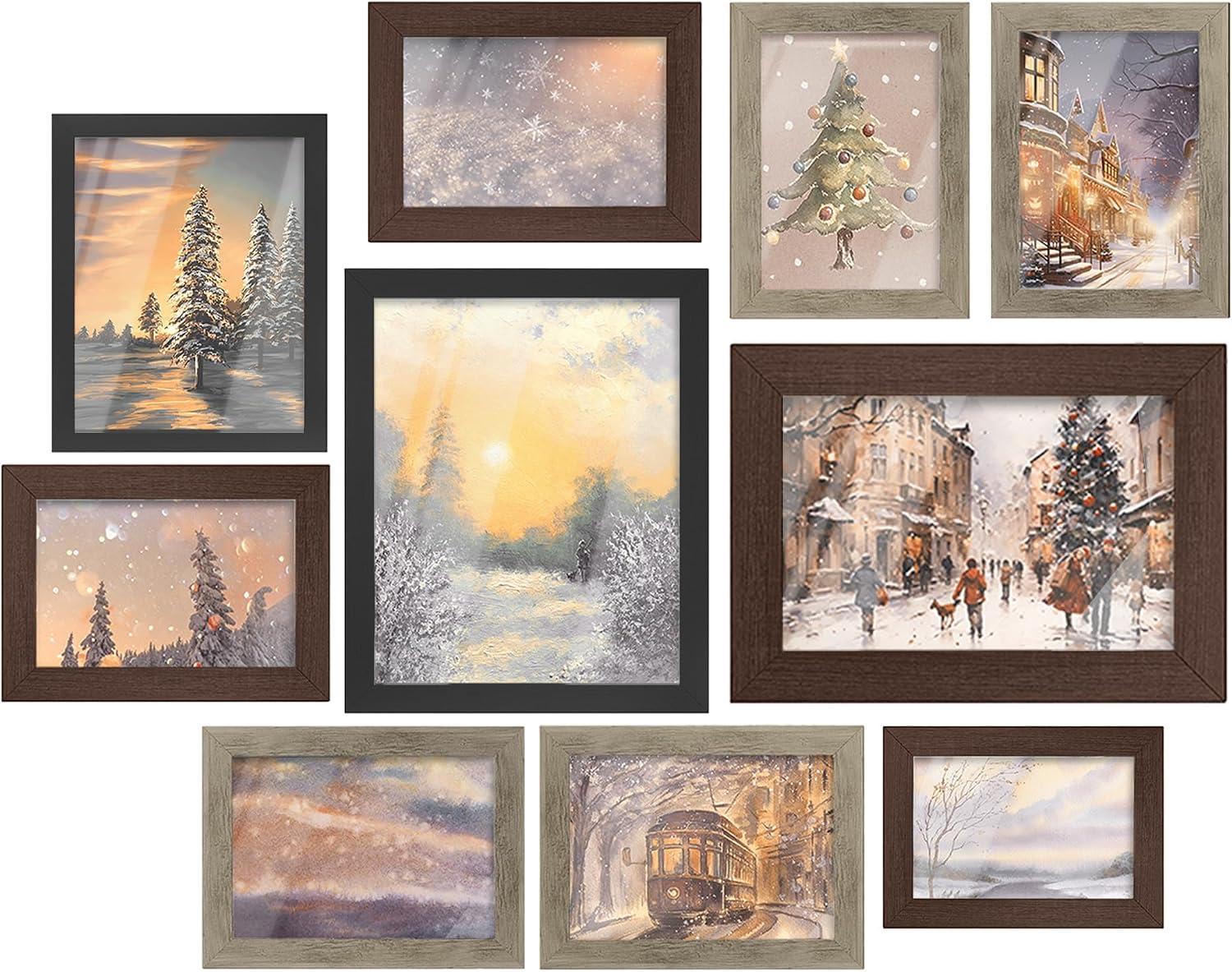 Collage Picture Frame Set, 10